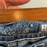 Miss Me  Womens Boyfriend Capri Jeans Embellished Pockets Size 28 Dark Wash‎ Photo 3