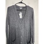 Splendid NEW  Gray Button Down Maxi Cardigan Size Small Ashbourne Photo 2