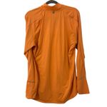Nike Orange Dri-Fit Quarter Zip Long Sleeve Athletic Top Shirt Womens Size Large Photo 1
