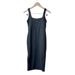 Beyond Yoga Spacedye Icon Midi Dress Side Slit Sleeveless Black Gray Medium Photo 5