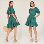 Peter Som  Green Puff Sleeve Dress Photo 1