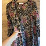 Carly Jean LA Kimono Floral Opened size Medium long Flare sleeves boho Gray Photo 3