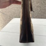 Nine West Bag Small Monogrammed Vintage Pleather Brown Cute Photo 3