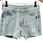 Old Navy OG Short Denim Shorts Womens 2 Acid Wash 3" Inseam Slim Pockets NEW Photo 0