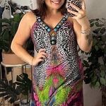 Y2k Vintage Beaded Mixed Print V Photo 0