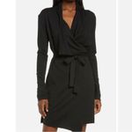 Lunya Black Draped Robe Size M Photo 10