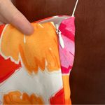 Milly  Elin Floral Paper Peony One-Shoulder Midi Cocktail Dress Photo 9