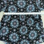 Torrid  Black Floral Print Button Front‎ Plus Size Tunic Top Size 3 Geometric Photo 2