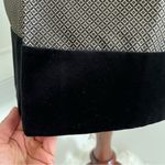 Ann Taylor  Gold Black Jacquard SILK Blend Velvet Velour A-Line Skirt 4P Preppy Photo 3