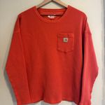 Carhartt Long Sleeve Waffle Crewneck Pullover Top Photo 0