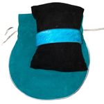 Rustic Cuff  Haley Turquoise Calf Hair Wide Cuff with Gold Ends Magnetic Closure Photo 1