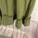Grace Karin  olive green high waisted fit and flare ruffle dress size Small retro Photo 2