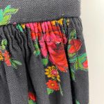 Vintage 1960s Fit N Flare A Line Dress Floral Print Sleeveless Womens XXS Photo 5