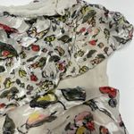 Jason Wu  Dress Womens 4 Grey Painterly Cream Floral Printed Midi‎ Tiered Silk Photo 14