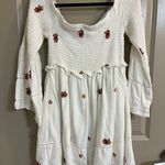 Free People Counting Daisies Embroidered Off the Shoulder Dress Size L Photo 7