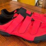 Specialized mountain biking shoes with SPD clips Red Size 9.5 Photo 0
