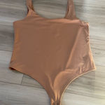 Cotton Express NWT Express Nude Scoop Neck Body Contour Bodysuit Size XL Photo 0