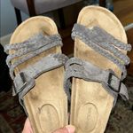 Maurice's . Gray Textured Sandals Photo 6