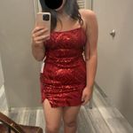 Red Dress Boutique Red Sparkly Dress Boutique Red Mini Dress Photo 1