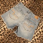 American Eagle JEAN Shorts Women’s Size 6 AE Midi Distressed Raw Hem Shorts Photo 8