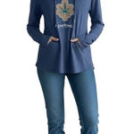 Starbuds Colorado Hooded Tee Shirt Blue Size XXL Photo 0