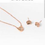 Coach Tea Rose Necklace and Earring Set Photo 4