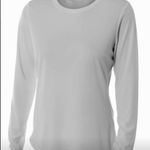 A4 Silver Long Sleeve Performance Crew Tee Size XXL Photo 0