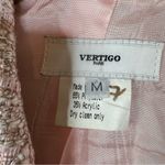 Vertigo Paris  Pink Tweed Blazer Size Medium Photo 2