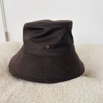 Helen Kaminski Waxed Cotton/linen blend bucket hat water repellant brown Photo 2