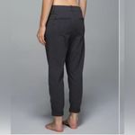 Lululemon Stress Less Pant Heathered Marled Black Pull On Pants Size 4 Photo 1