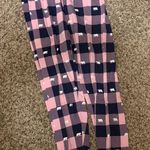 Little Blue House Mama Bear Women’s Sleep Leggings Small Purple Pink Check Bears Photo 0