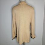 St. John Collection Tan Jacket Santana Knit Wool Blend Long Blazer Size 14 Photo 4