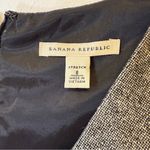 Banana Republic  Wool Blend Black & White Tweed V-Neck Sheath Dress Womens Size 8 Photo 9