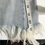 Thrashed Asymmetrical Denim Skirt Designer Large Made in Italy Retrofête Maeve Blue Photo 10