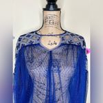 Free People  Joyride Sheer Embroidered Ruffle Top Photo 2