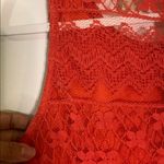 YA Los Angeles  Orange Lace Mini Dress Photo 4
