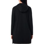 Coolibar Black Cabana Hoodie Longline Zip Photo 3