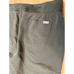 FIGS  Green Joggers with Yellow Drawstring Photo 5