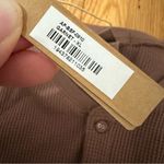 SKIMS  Size XL Waffle Knit Garnet Brown Loungewear Jumpsuit NWT Photo 5