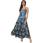 Dress the Population NWOT  Teal Floral Maxi Dress Size Small Photo 0