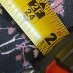 Style & Co New  Blue Purple White Leaf Printed Scoop-Neck Long Sleeve Top XS Photo 5