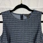 Banana Republic Houndstooth Midi Dress Blue Black 0 Professional Business Casual Photo 2