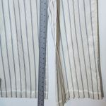 Jenni Kayne  Cream Wide Leg Pants with Navy Stripes Size Small Photo 7