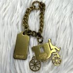 Coach Vintage  y2k Carriage Brass Hangtag Bag Charm Key Fob Photo 1