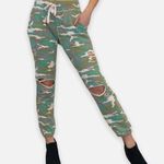 NSF Sayde Camouflage Distressed Joggers Women’s Size S Photo 0