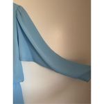 Vintage Monica Richards Tiered Ruffled Sheer Midi Dress sz 14 Pretty in Pink Ins Blue Photo 10