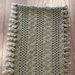 BP Green Knit Fringe Scarf Photo 4