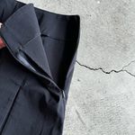 ASOS  DESIGN bengaline micro mini skirt with super high slit in black Photo 3