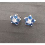 Source Unknown .925S ARTISAN TANZANITE EARRING RING NECKLACE PENDANT SET W/ LAB ACCENTS Photo 2