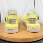 Koolaburra by Ugg Fuzz’d Out Faux Fur Sandals Yellow 9 Slingback Yellow Photo 5
